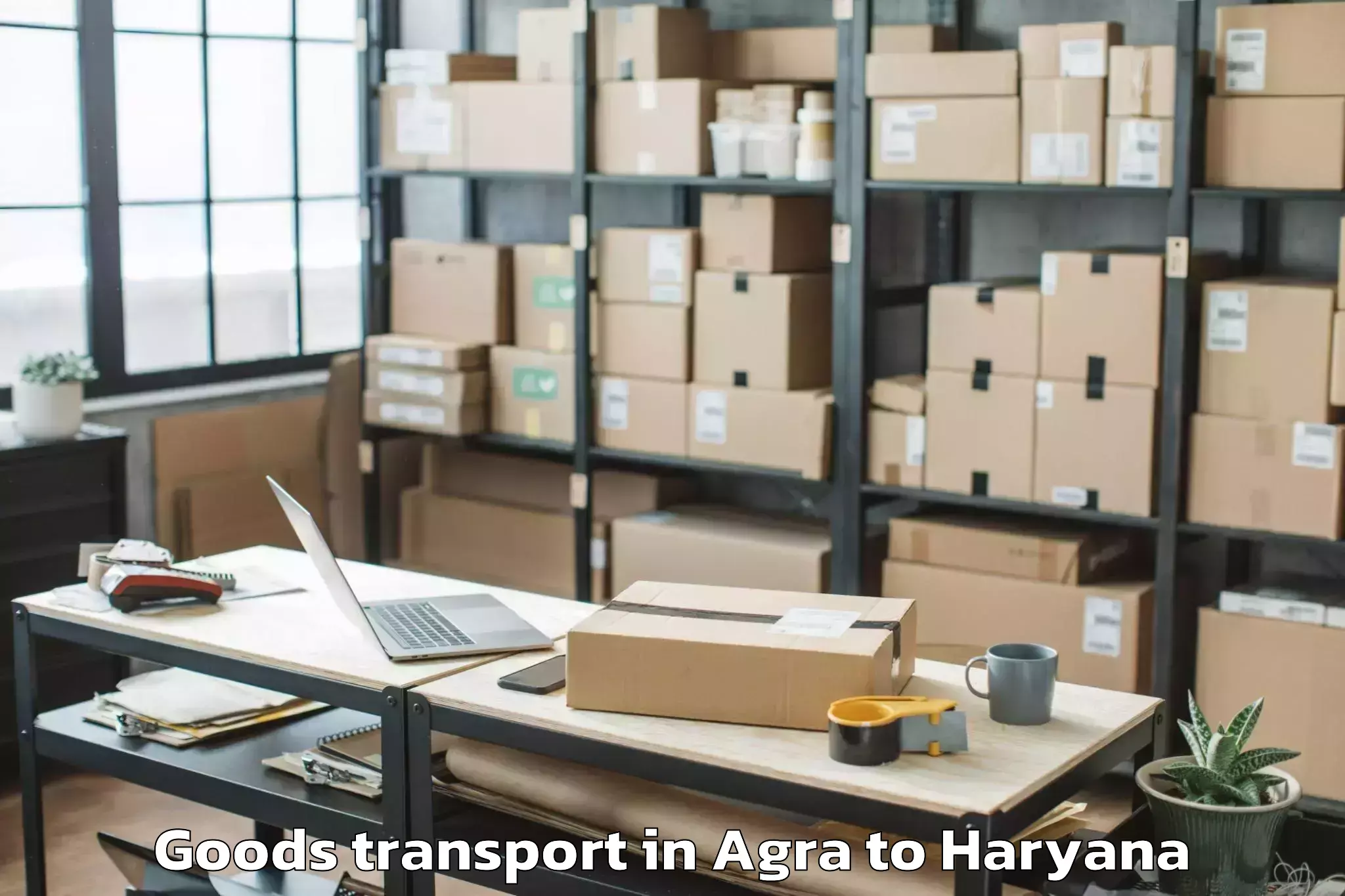 Book Agra to Bml Munjal University Gurgaon Goods Transport Online